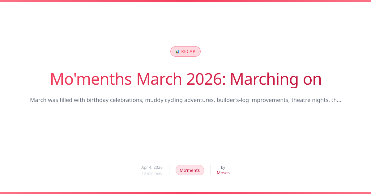 Mo'menths March 2026: Marching on preview image