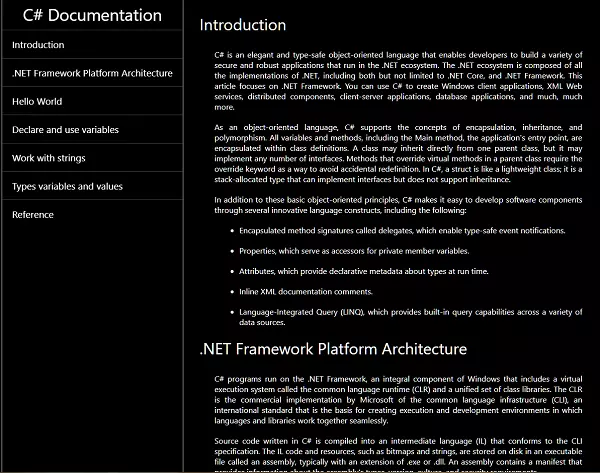 FCC: Technical Documentation Page