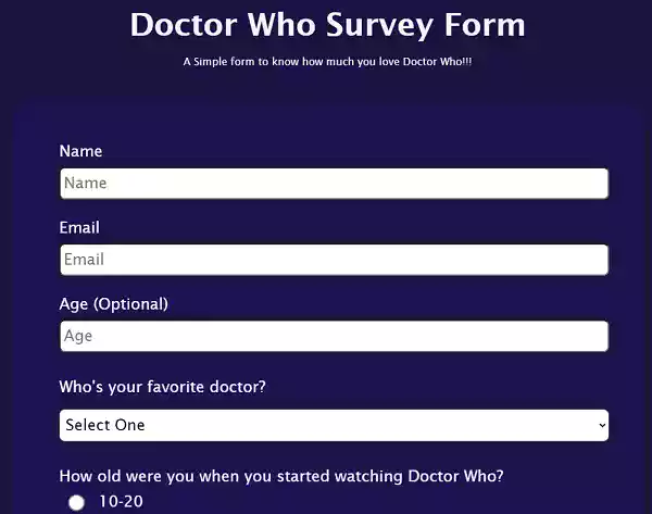 FCC: Survey Page